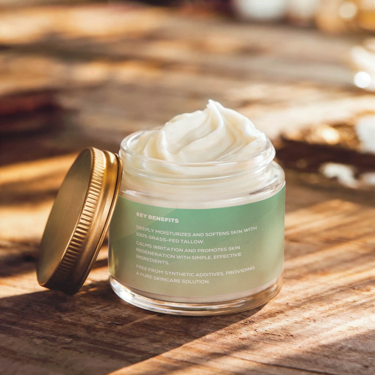 100% Grass-Fed Whipped Tallow Balm with Vanilla Bean