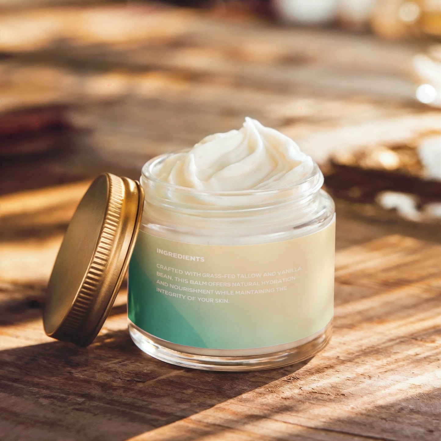 100% Grass-Fed Whipped Tallow Balm with Vanilla Bean
