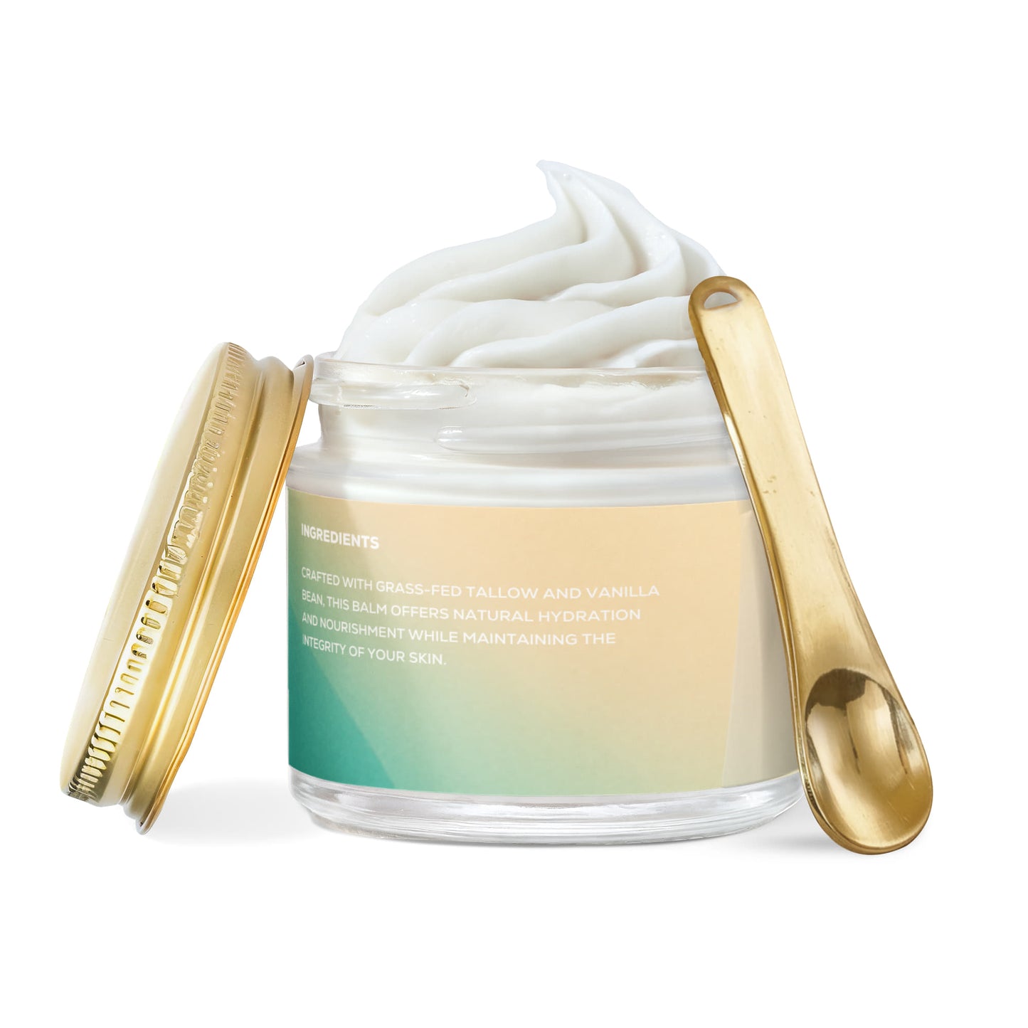 100% Grass-Fed Whipped Tallow Balm with Vanilla Bean