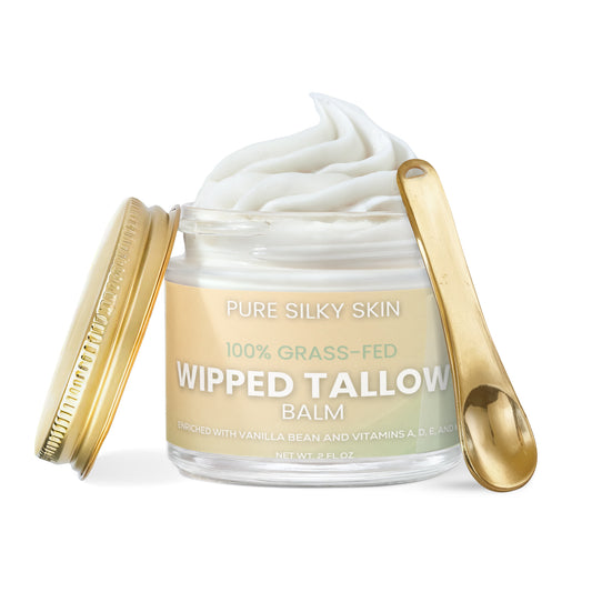 100% Grass-Fed Whipped Tallow Balm with Vanilla Bean